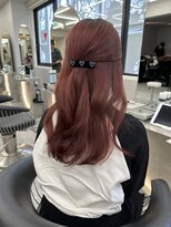 ロンド マーレ 天神大名店(Lond mare) ピンクブラウン/暖色カラー/カシスピンク/韓国ヘア/顔周りカット