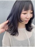 ウルフカット×ラベンダーアッシュ