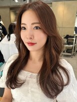 ティア(Tia.)&nbsp;縮毛矯正/髪質改善トリートメント/ミディアムヘア/グレージュ