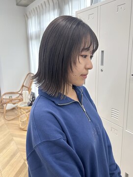 シーラス(cirrus) 【akari担当】ぷつっとbob×透けるグレージュ20代/30代/40代