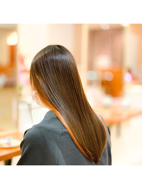 髪質改善縮毛矯正/ローレイヤー/インナーカラー