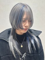 アリープパロット(ALEAP parrot)&nbsp;ホワイトシルバー/ポイントカラー/ブルー【ALEAP parrot/多賀】