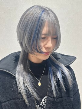 アリープパロット(ALEAP parrot) ホワイトシルバー/ポイントカラー/ブルー【ALEAP parrot/多賀】