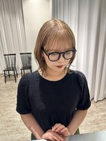 ビーハイブ 仙台駅前店(Behive)&nbsp;ボブ/ショート/ミルクティーベージュ/ブリーチ/20代30代