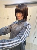 ◎ショートレイヤーボブウルフ縮毛矯正10代20代30代