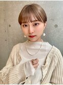 イメチェン/似合わせカット/フルバング/レッドブラウン/新宿