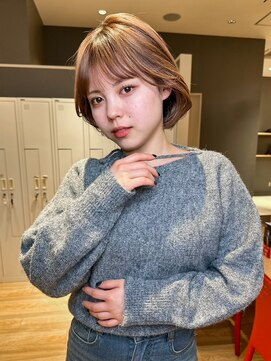 バランス ハレまち通り岡山駅前店(balance.) 韓国ボブ  ｘ  透明感カラー