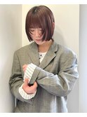 ミニウルフマッシュウルフシースルーマッシュチェリーブラウン