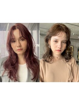 ブリーチなしダブルカラーでも叶う髪の透明感*お客様のダメージレベルに合わせたcolorを提案[銀座駅］