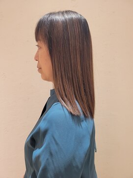 松本平太郎美容室 国立店 30代40代50代×ロングストレート×酸性ストレート×マニキュア