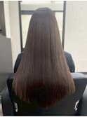 美髪 ブラウンベージュ アッシュグレー グレージュ 艶カラー