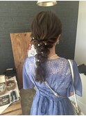 ゴージャス編みおろしヘアセット＊