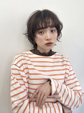 アワーズ 南青山(Our's) ショートウルフ×パーマで抜け感オシャレヘア