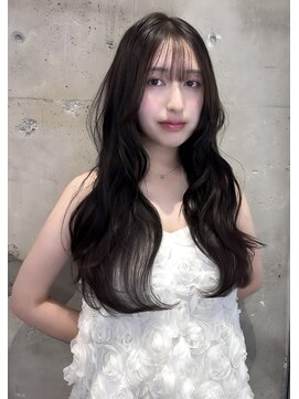 ボタン 熊本(VOTAN) 赤み消しグレージュ/レイヤーカット/ウェーブヘア