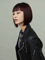 ピークアブー 原宿ハラカド(PEEK-A-BOO)&nbsp;くせ毛多毛ボブショート前下がりモードワイドバングかっこいい