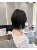 オリーブグレー/前髪/ボブ/マロンベージュ/レイヤーカット/小顔
