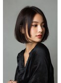 前髪顔まわりカット/外ハネボブ/丸みボブ/ショートボブ