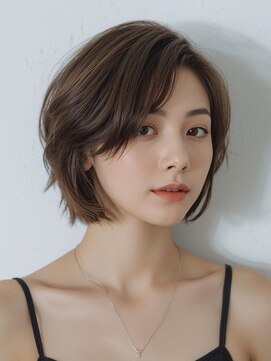 おしゃれショート/明るい白髪染め/髪質改善【大宮】