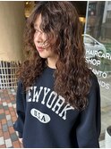 外国人風ウェット×スパイラルパーマ