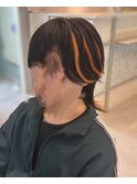 前髪あり後ろ流し