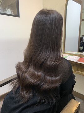 ガルボ ヘアー(garbo hair) オトナ女子 10代 20代 30代 艶カラー 艶髪 ダークブラウン