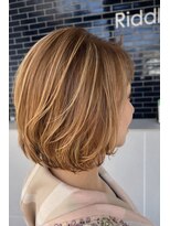 リドル ヘアー 駒生店(Riddle HAIR)&nbsp;ボブ×ハイライト