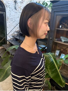 シェリムボート(Cherim boat) 【mini bob × face flaming : beige 】☆