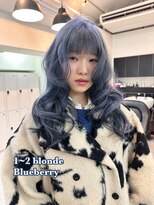 シェノン 表参道(CHAINON)&nbsp;1~2bleach ブルーベリーカラー！