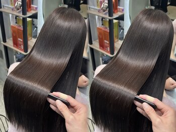 エトラ 渋谷店(etora)の写真/【カット+カラー+高濃度ケラチントリートメント￥20900】業界最新のケラチントリートメントで理想の艶髪に*