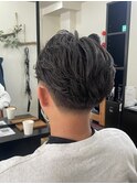 フェザーショート+テーパーフェード