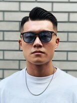 メッツ 原宿(METS) MEN'S/7:3サイドパート×スキンフェード/短髪/黒髪