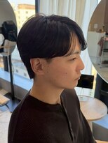 キリ 逗子(kiri) 逗子葉山メンズカットセンターパートアップバング韓国眉毛Y114