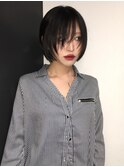 sleek short bob