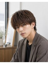 MEN's Baguz MEN'Sカット/ MEN'Sパーマ/ MEN'Sカラー 韓国風マッシュニュアンスパーマ長めバング束感メンズトレンド
