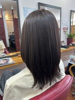 シャポン&nbsp;柔らかレイヤーミディ☆艶ブラウン