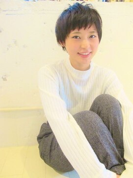 ドロップ(drop) 黒髪抜け感マッシュボブショート【表参道/drop】