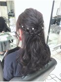 お呼ばれヘアアレンジ＊ハーフアップ