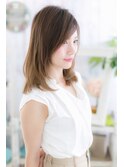 縦長フォルムで小顔◎清楚系セミディa