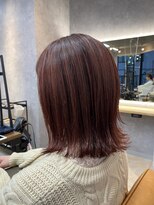 トハコ(&haco)&nbsp;ビビットピンク×切りっぱなしミディ☆