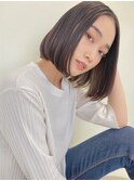 ナチュラル_大人ボブ_インナーカラー