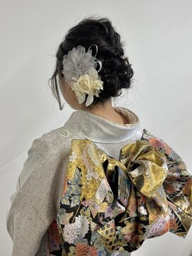 ベルクープス 天王寺店(Belle Coupes) 【Bellecoupes】岡本真由美 成人式 振袖着付け まとめ髪セット