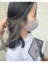 ヘアーガーデン シュシュ(hair garden chou chou) 韓国風インナーカラー　インナーシルバー