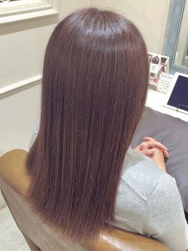 フレーム へアアンドトリートメント 天王寺北口店(FRAME) [FRAME 天王寺北口店] 艶カラー透け感ピンクバイオレット