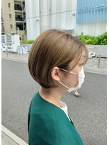 オーガニック アトリエ 大宮(organic+atelier)&nbsp;大人可愛い切りっぱなしひし形レイヤーカットモカベージュ