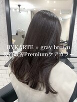 アンド(ANDO) 【本町】グレイブラウン 大人セミディ バイカルテ BYKARTE