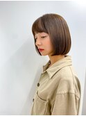 【長谷川】厚め前髪で目力アップボブ