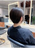 ボブショートボブ縮毛矯正ベージュグレージュ門前仲町