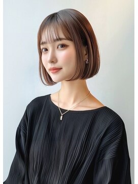 ライズ ネックス ザ サロン 渋谷(LIZE nex the salon) 小顔ボブ＃渋谷駅＃韓国#髪質改善#トリートメント