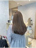 レイヤーカット ワンカール グレージュ 天神/大名/薬院大通り