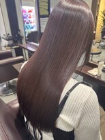 スウィープ 札幌大通(sweep) 髪質改善酸性ストレート×ボルドーカラー